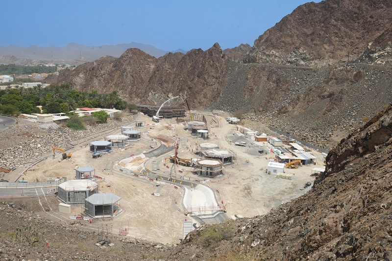 Al Tayer inspects the construction work of the Sustainable Hatta Falls Project