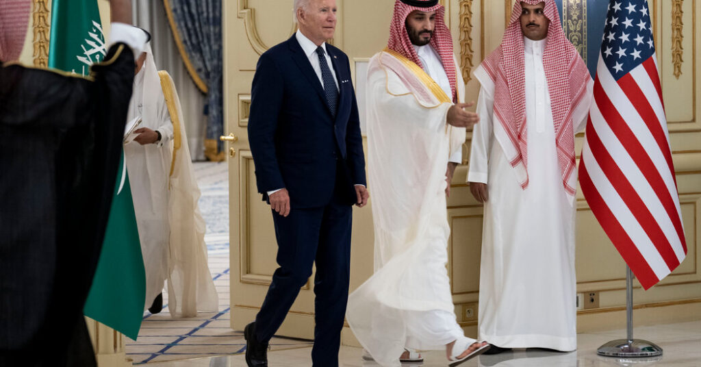 Biden aides and Saudis are exploring a defense treaty modeled on Asian pacts