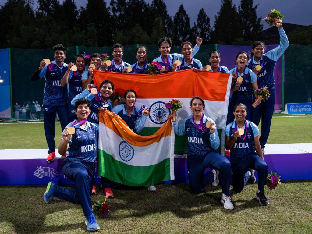 India defeated Sri Lanka to win first ever girls’s cricket gold on the Asian Video games |  Cricket information