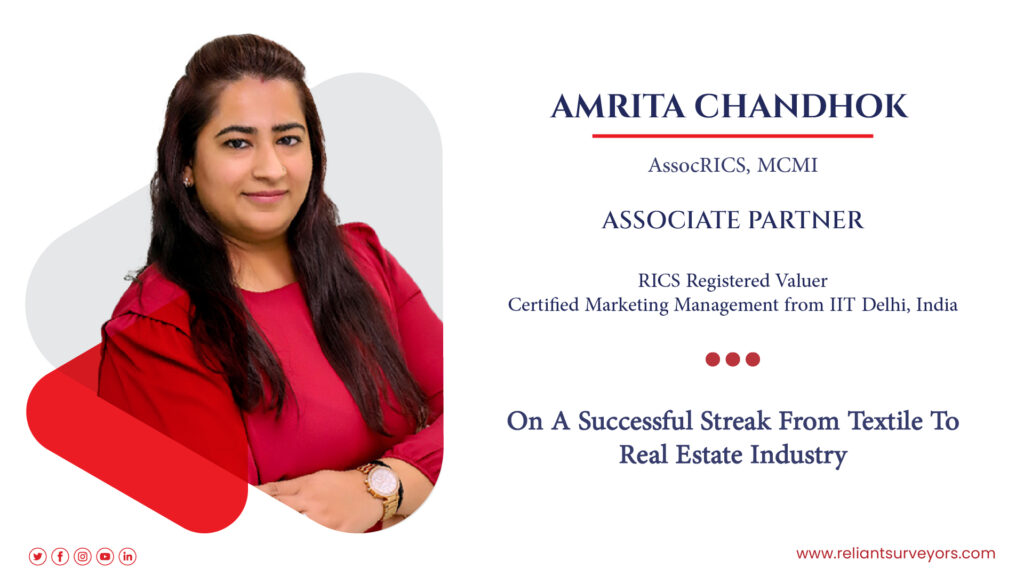 On a successful path from textile to real estate sector, Amrita Chandhok, Partner