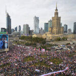 In Poland, opposition supporters march in Warsaw forward of key elections