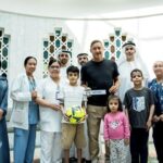 The legend Totti places a smile on youngsters’s faces in ‘Sheikh Khalifa Medical Metropolis’