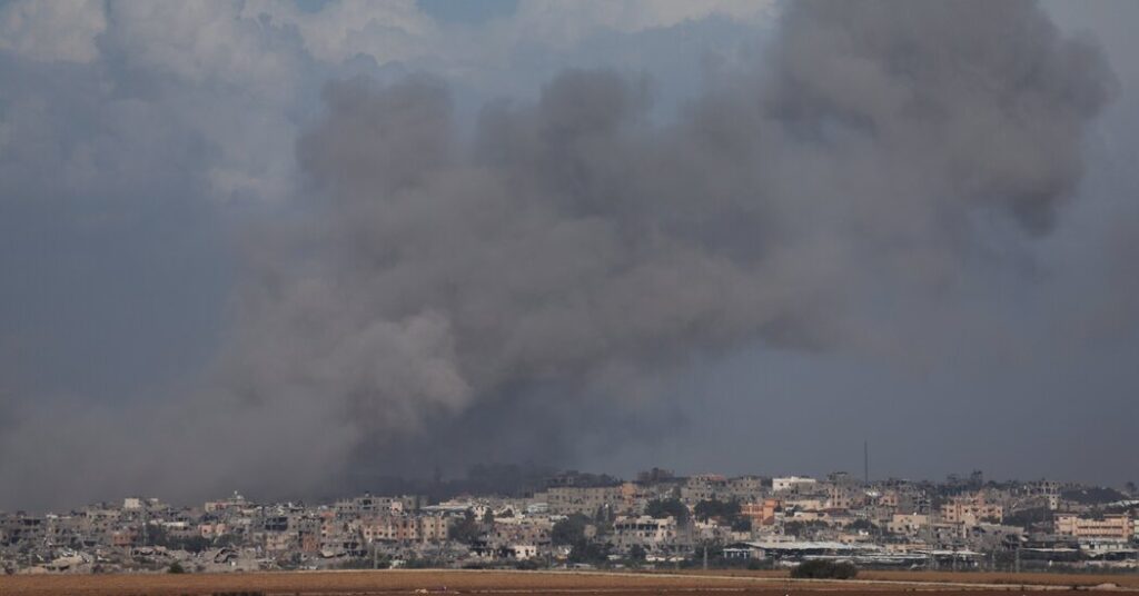 Israel assaults targets all through the Gaza Strip.
