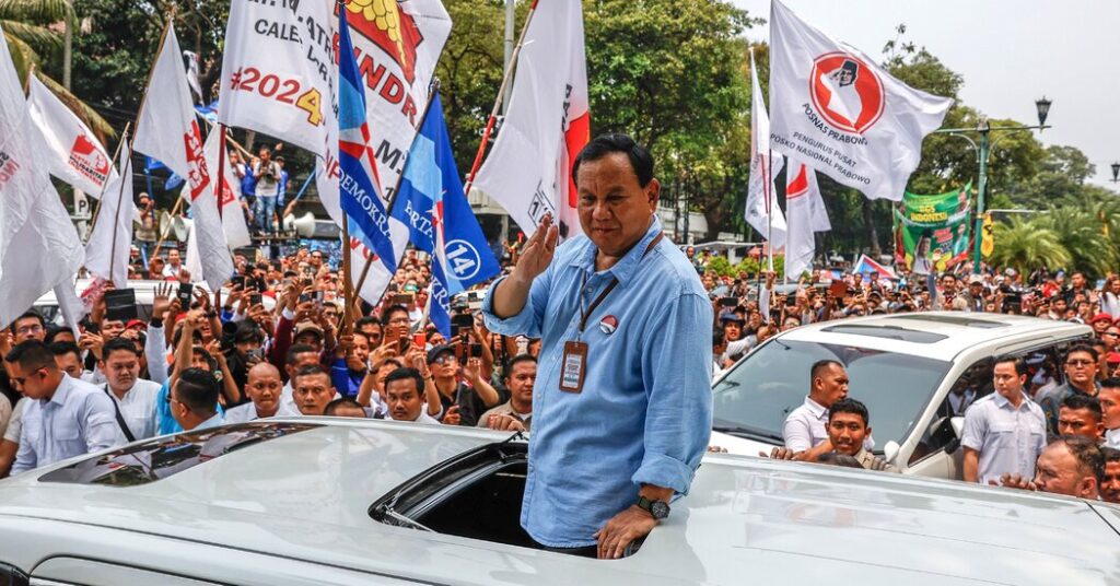 Presidential favourite in Indonesia raises fears of ‘dying of democracy’